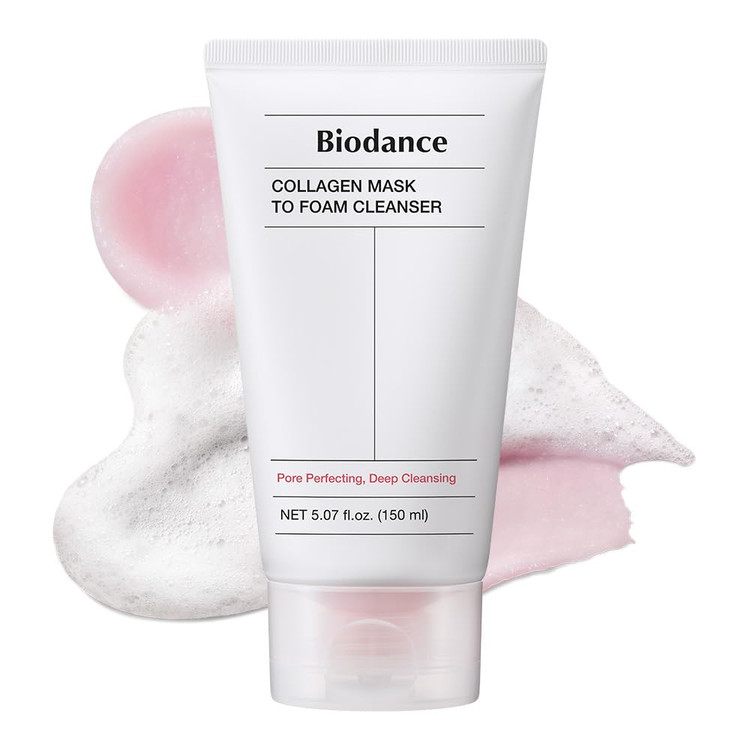 فوم شستشوی کلاژن بایودنس، با نام کامل Biodance Collagen Mask To Foam Cleanser،